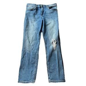 Kut From‎ The Kloth Jeans Women's 8 Rachel Mom Jean Blue Distressed Stretch Fade